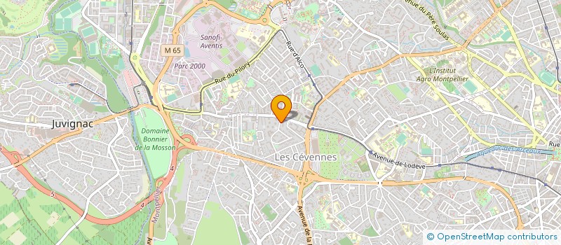 localisation de l'entreprise ARC EN CIEL à MONTPELLIER