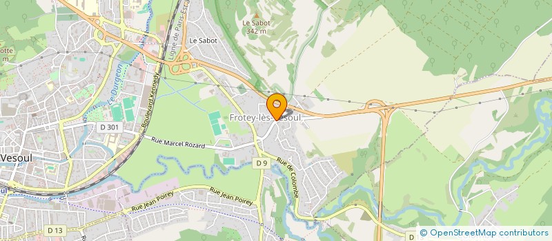 localisation de l'entreprise ARC EN CIEL  FROTEY-LES-VESOUL