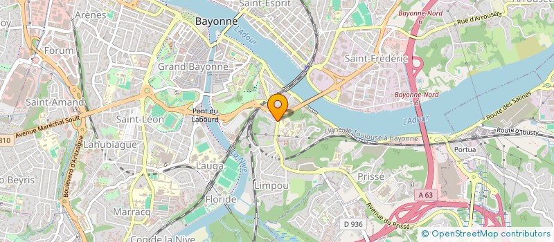 localisation de l'entreprise ARC EN CIEL à BAYONNE
