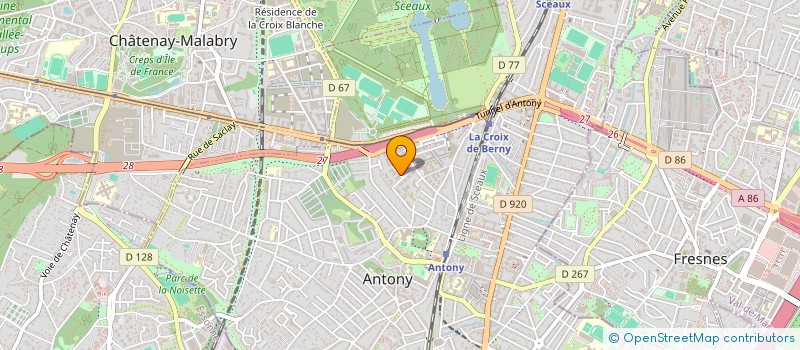 localisation de l'entreprise ARC EN CIEL à ANTONY