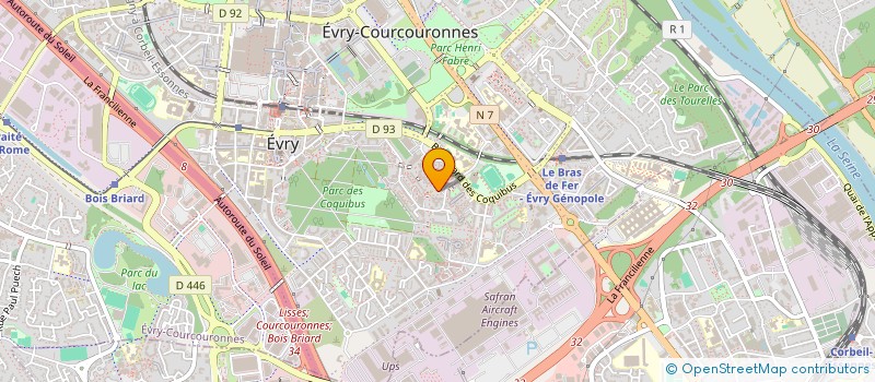 localisation de l'entreprise ARC-EN-CIEL à EVRY-COURCOURONNES