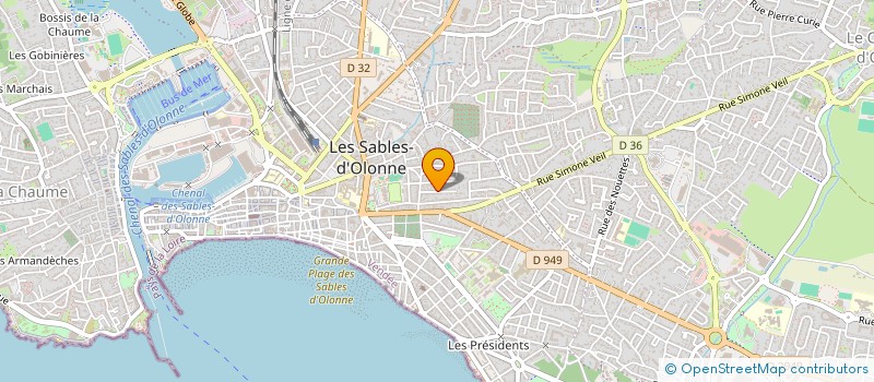 localisation de l'entreprise ARC EN CIEL à LES SABLES D'OLONNE