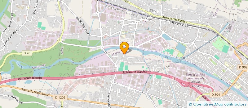 localisation de l'entreprise ARC EN CIEL  MARNAZ