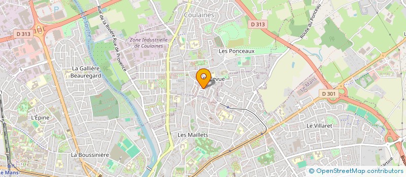 localisation de l'entreprise ARC EN CIEL  COULAINES