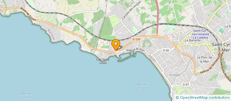 localisation de l'entreprise ARC EN CIEL à SAINT-CYR-SUR-MER