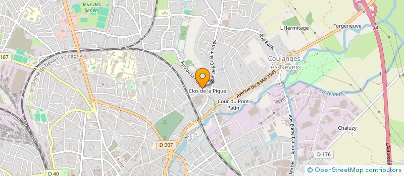 localisation de l'entreprise ARC EN CIEL 80 à NEVERS