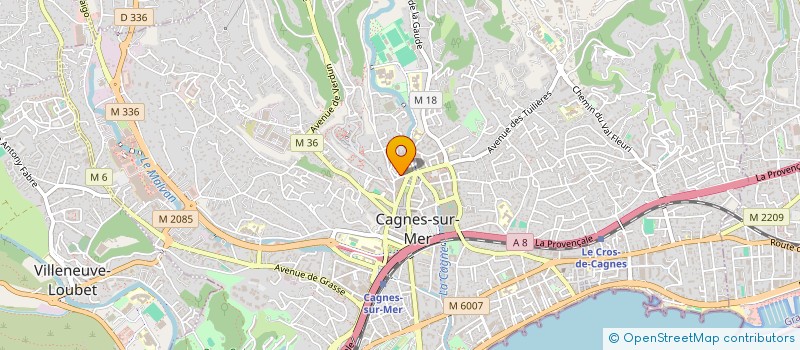 localisation de l'entreprise ARC EN CIEL à CAGNES SUR MER