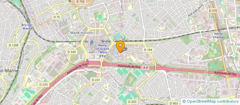 localisation de l'entreprise ARC-EN-CIEL  NOISY-LE-GRAND