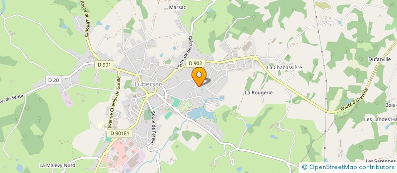 localisation de l'entreprise ARC EN CIEL  LUBERSAC