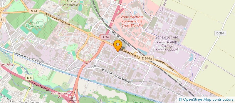 localisation de l'entreprise ARC EN CIEL à REIMS