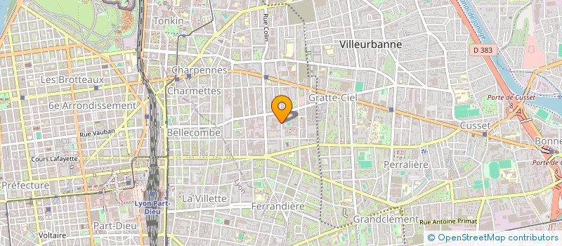 localisation de l'entreprise ARC EN CIEL  VILLEURBANNE