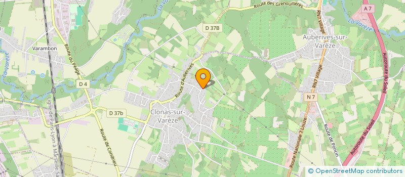 localisation de l'entreprise ARC-EN-CIEL  CLONAS-SUR-VAREZE