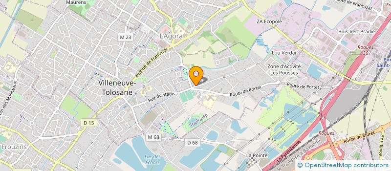 localisation de l'entreprise ARC EN CIEL à VILLENEUVE-TOLOSANE