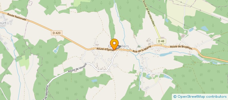 localisation de l'entreprise ARC EN CIEL  GRANDVILLERS