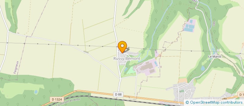 localisation de l'entreprise ARC-EN-CIEL  RUSSY-BEMONT