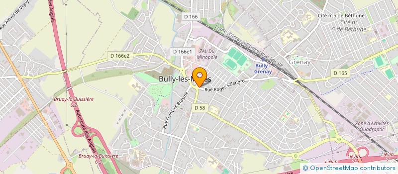 localisation de l'entreprise ARC EN CIEL à BULLY-LES-MINES