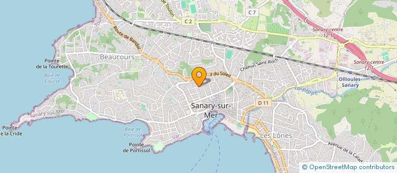 localisation de l'entreprise ARC-EN-CIEL à SANARY-SUR-MER
