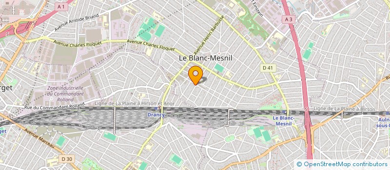 localisation de l'entreprise ARC EN CIEL  LE BLANC-MESNIL