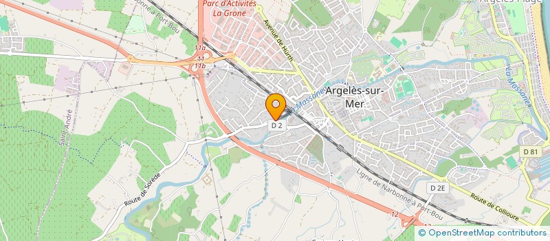 localisation de l'entreprise ARC EN CIEL  ARGELES-SUR-MER