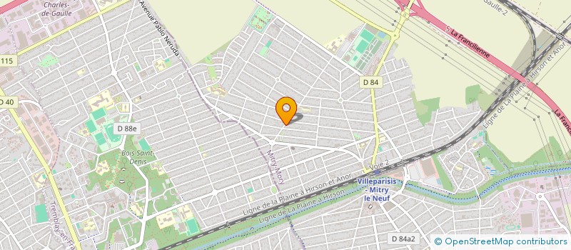 localisation de l'entreprise ARC EN CIEL  MITRY-MORY