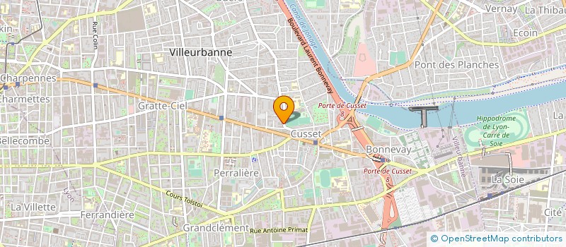 localisation de l'entreprise ARC EN CIEL AMENAGEMENT  VILLEURBANNE