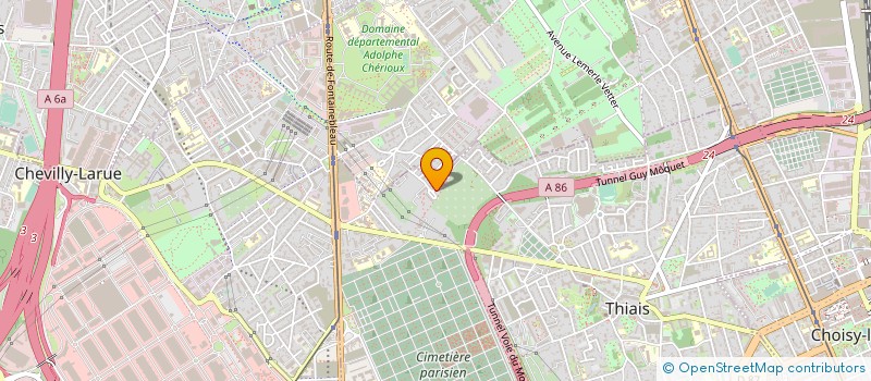 localisation de l'entreprise ARC EN CIEL BAT  THIAIS