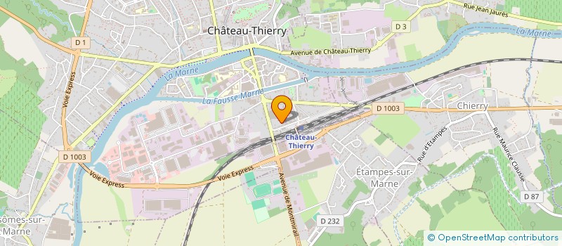 localisation de l'entreprise ARC EN CIEL CHAMPAGNE à CHATEAU-THIERRY