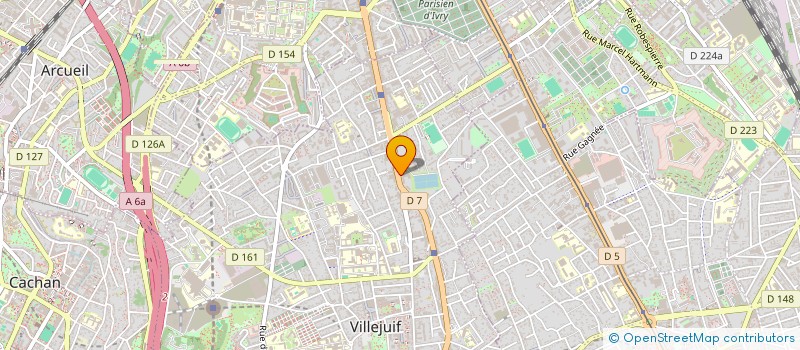 localisation de l'entreprise ARC EN CIEL CONCEPT à VILLEJUIF