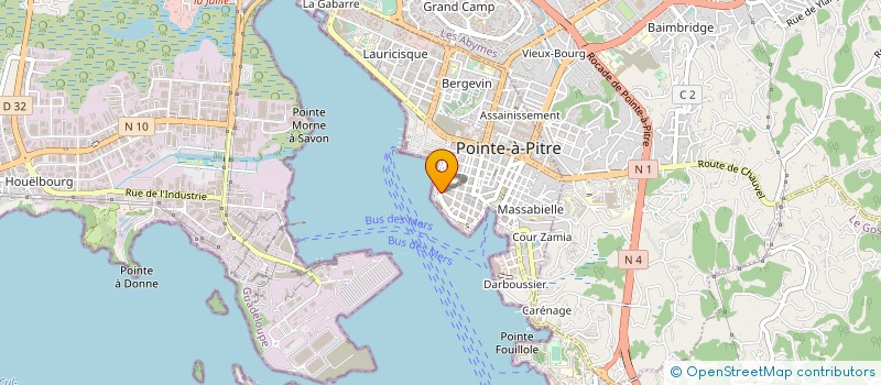 localisation de l'entreprise ARC EN CIEL CONSULTING à POINTE A PITRE