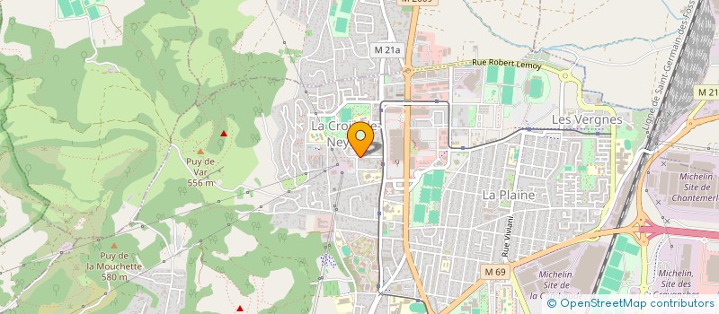 localisation de l'entreprise ARC-EN-CIEL D'ACTIVITES  CLERMONT-FERRAND