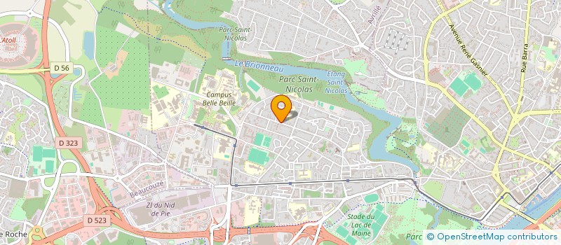 localisation de l'entreprise ARC EN CIEL D'ANGERS à ANGERS