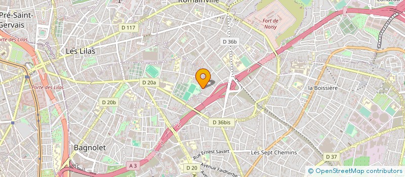 localisation de l'entreprise ARC EN CIEL DISTRIBUTION à ROMAINVILLE