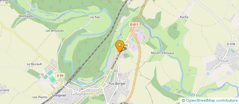 localisation de l'entreprise ARC EN CIEL EN PAYS MELUSIN  LUSIGNAN