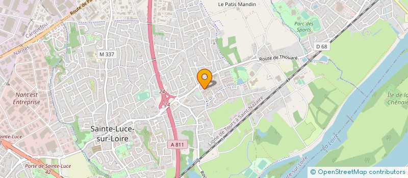 localisation de l'entreprise ARC EN CIEL GRAND OUEST à SAINTE-LUCE-SUR-LOIRE
