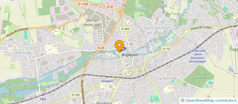 localisation de l'entreprise ARC EN CIEL HABITAT à ARPAJON
