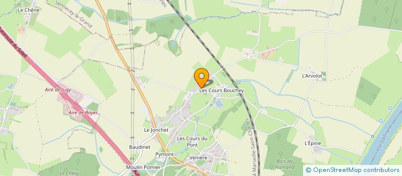 localisation de l'entreprise ARC EN CIEL JEUNES 71  BOYER