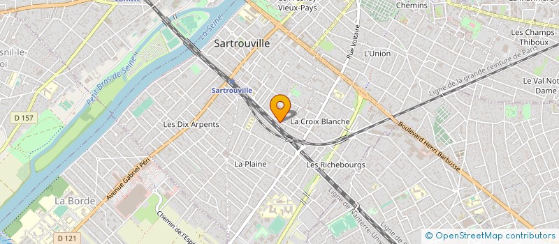 localisation de l'entreprise ARC-EN-CIEL MARKET  SARTROUVILLE