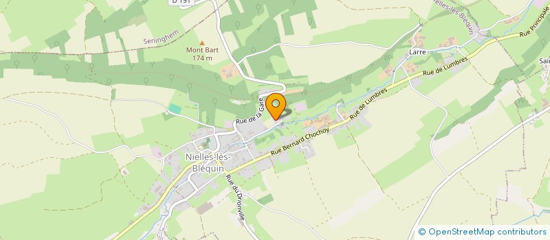 localisation de l'entreprise ARC EN CIEL PEINTURE  NIELLES-LES-BLEQUIN