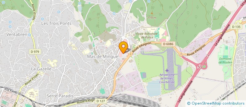 localisation de l'entreprise ARC EN CIEL PRESSING à NIMES
