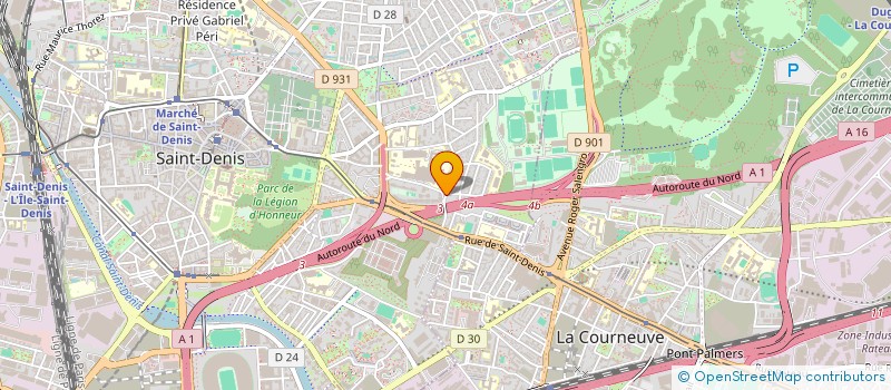 localisation de l'entreprise ARC EN CIEL RESEAU DIONYSIEN SOINS PALLI à SAINT-DENIS