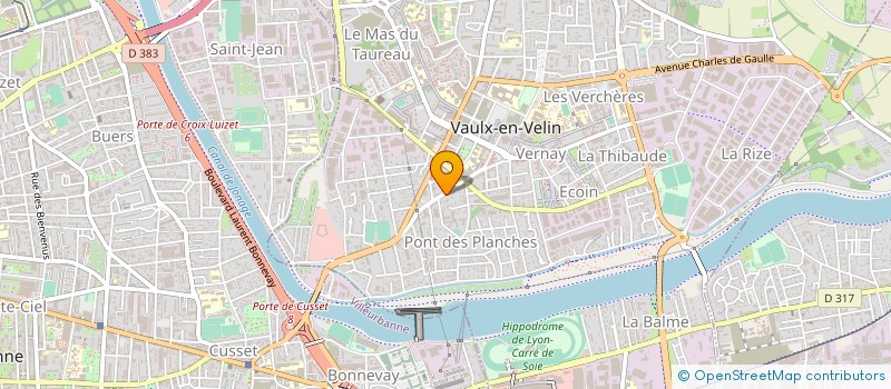 localisation de l'entreprise ARC EN CIEL RHONE ALPES  VAULX-EN-VELIN