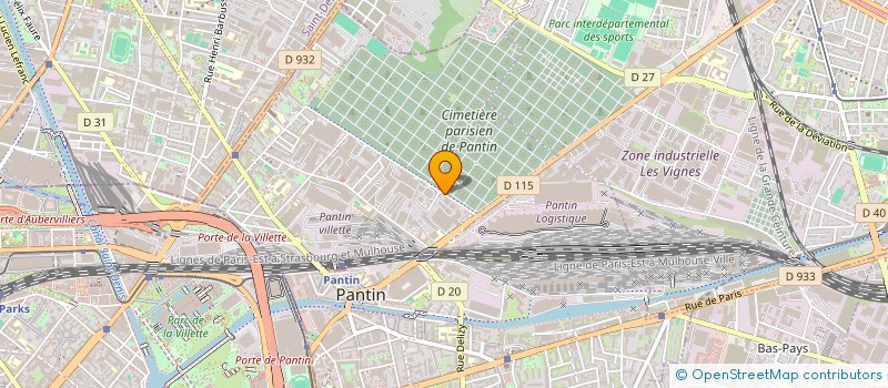 localisation de l'entreprise ARC EN CIEL SAS  PANTIN