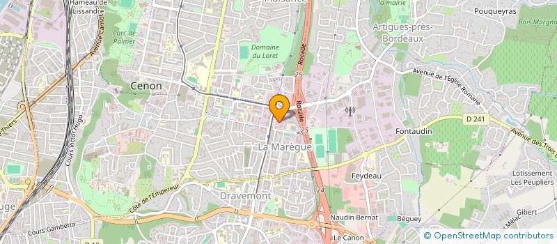 localisation de l'entreprise ARC EN CIEL SUD OUEST à CENON