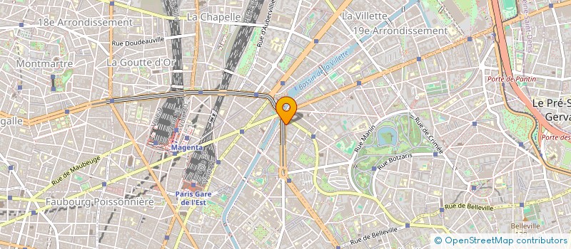 localisation de l'entreprise ARC EN CIEL THEATRE INSTITUTIONNEL MOUVEMENT NATIONAL  PARIS