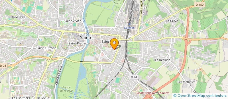 localisation de l'entreprise ARC EN CIEL THEATRE NOUVELLE AQUITAINE  SAINTES