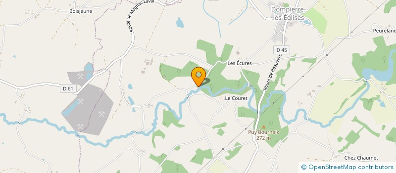 localisation de l'entreprise ARC EN FIBRE  DOMPIERRE-LES-EGLISES