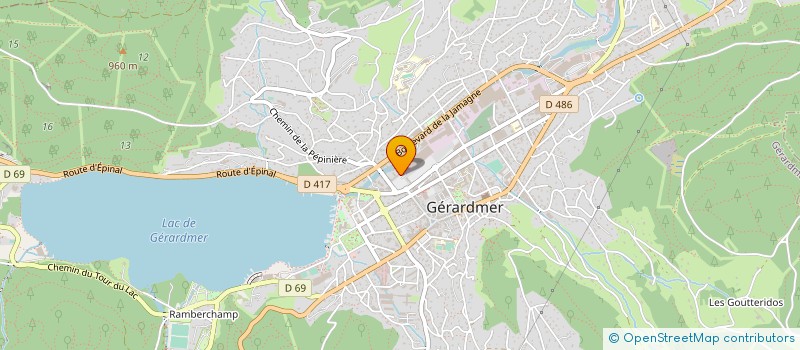 localisation de l'entreprise ARC EN GYM 3  GERARDMER