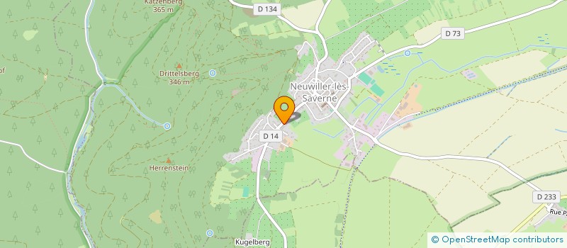 localisation de l'entreprise ARC EN VERT ENVIRONNEMENT  NEUWILLER-LES-SAVERNE