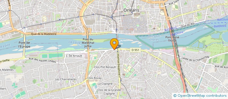 localisation de l'entreprise ARC ESPOIR ASSOCIATION POUR LA RE CONNAISSANCE L'ETUDE ET LA SAUVEGARDE DU PATRIMOINE ORAL ET IMMATERIEL à ORLEANS