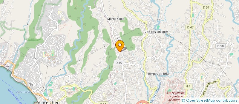 localisation de l'entreprise ARC ET FLECHE  FORT-DE-FRANCE